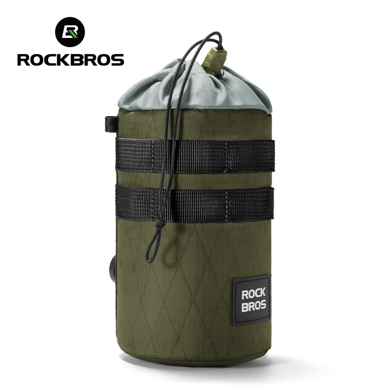 ROCKBROS Bicycle Water Bottle Bag Drawstring Adjustable Insulated Brompton Folding Bike Bag Portable Scooter Bag - Image 2