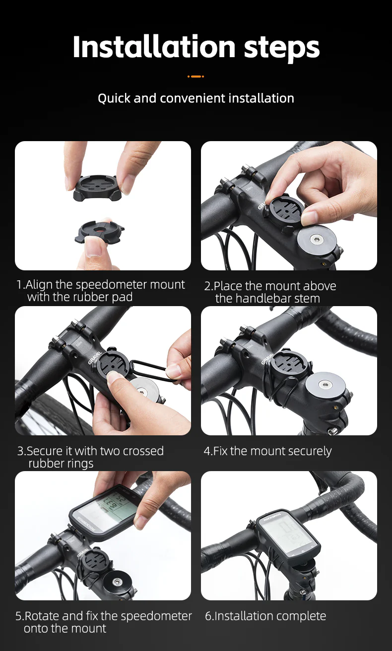 ROCKBROS Bike Computer ANT+ Bluetooth Waterproof GPS/BDS/Galileo Position System - Image 15