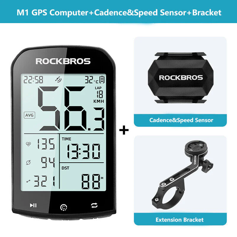 ROCKBROS Bike Computer ANT+ Bluetooth Waterproof GPS/BDS/Galileo Position System - Image 21