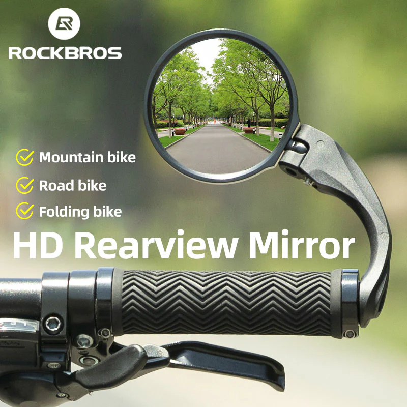 ROCKBROS Bicycle Bike Bar End Mirror Cycling Rearview - Image 4