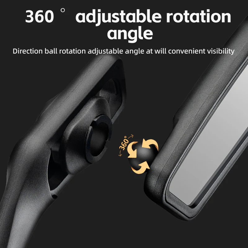 ROCKBROS Bicycle Cycling Rearview Mirror 360° Rotatable Bike Handlebar Mirror - Image 7