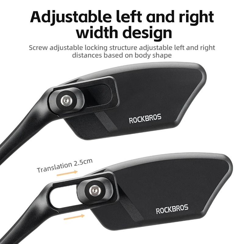 ROCKBROS Bicycle Cycling Rearview Mirror 360° Rotatable Bike Handlebar Mirror - Image 9