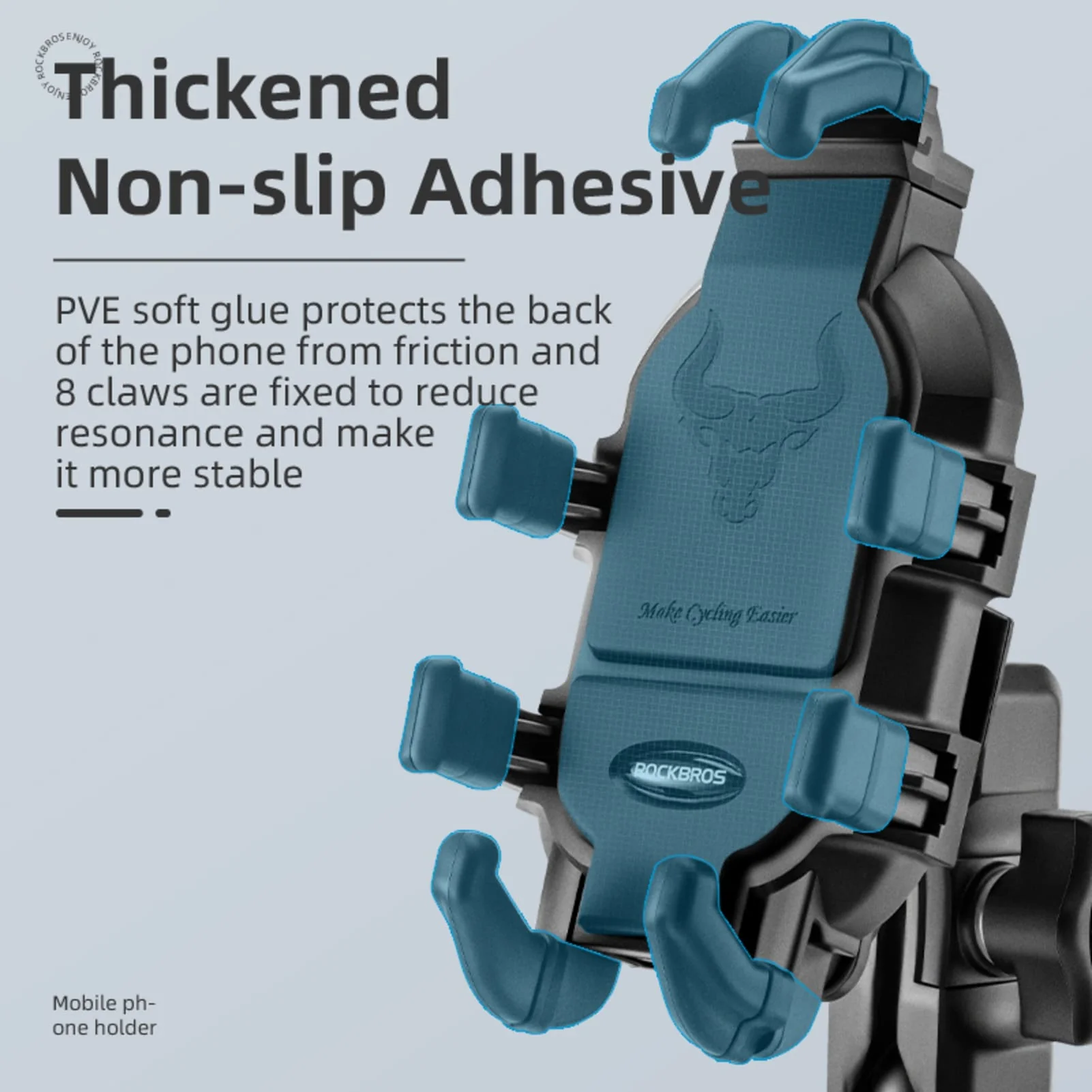 ROCKBROS Bike Phone Holder 360° Rotation Adjustable Phone Mount - Image 6
