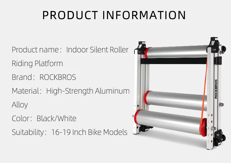 ROCKBROS Cycling Bicycle Roller Trainer Black Bike Rollers Foldable Indoor Cycling Training Silent Rollers Exercise Indoor Folding - Image 10