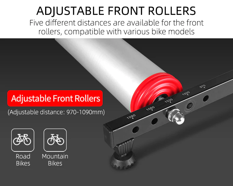 ROCKBROS Cycling Bicycle Roller Trainer Black Bike Rollers Foldable Indoor Cycling Training Silent Rollers Exercise Indoor Folding - Image 13
