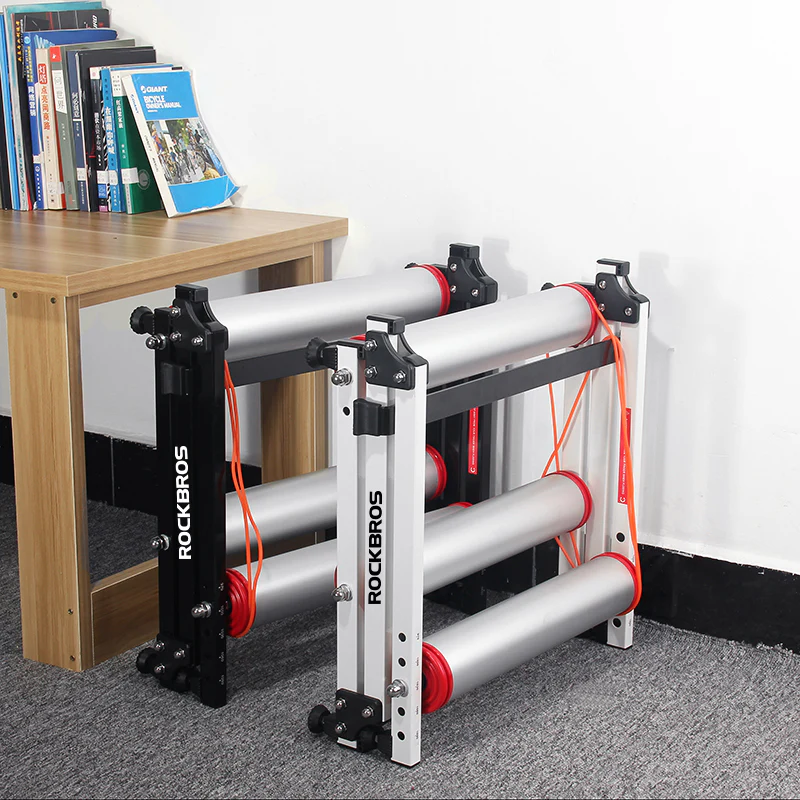 ROCKBROS Cycling Bicycle Roller Trainer Black Bike Rollers Foldable Indoor Cycling Training Silent Rollers Exercise Indoor Folding - Image 2