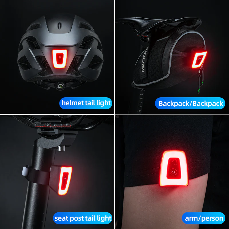 ROCKBROS Compact Red Helmet Light TT30-WD - Image 10
