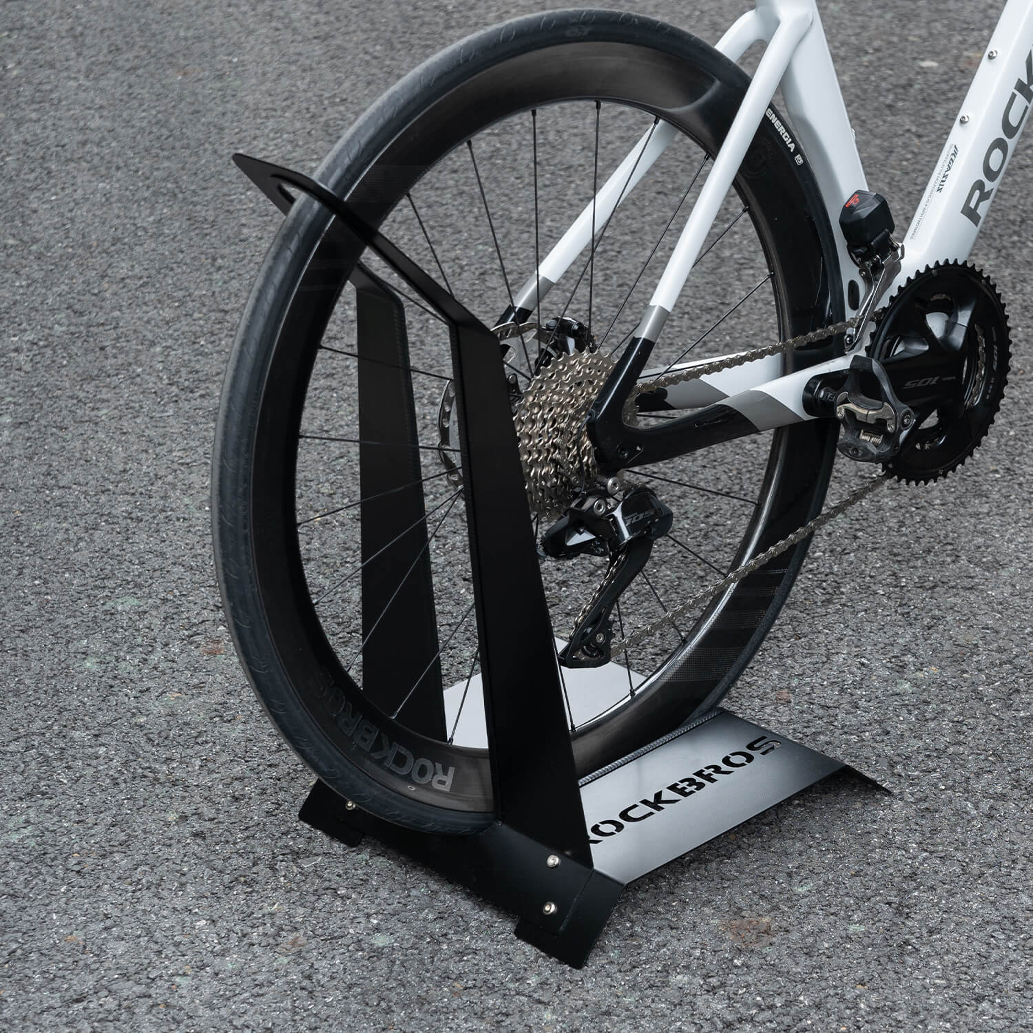ROCKBROS Bike Stand - L-Shaped Carbon Steel Parking Rack for Mountain Bikes - Image 2