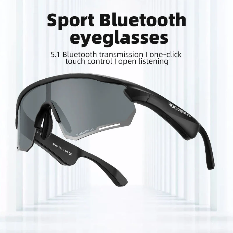 ROCKBROS Bluetooth Polarized Sunglasses Music Speaker Cycling Glasses Outdoor Sport - Image 10