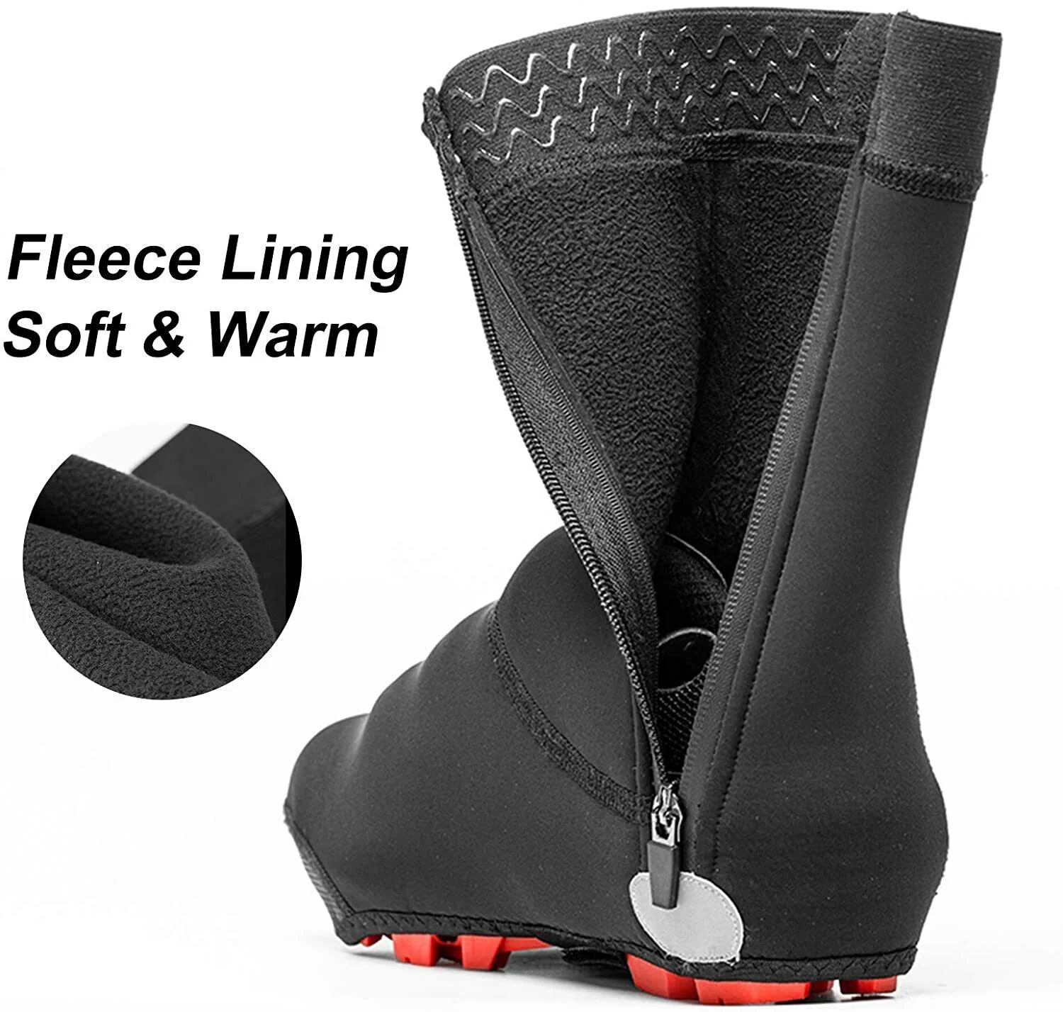 ROCKBROS Cycling Bike Shoe Cover Warm Sport Fleece Road Race Windproof Overshoes - Image 3