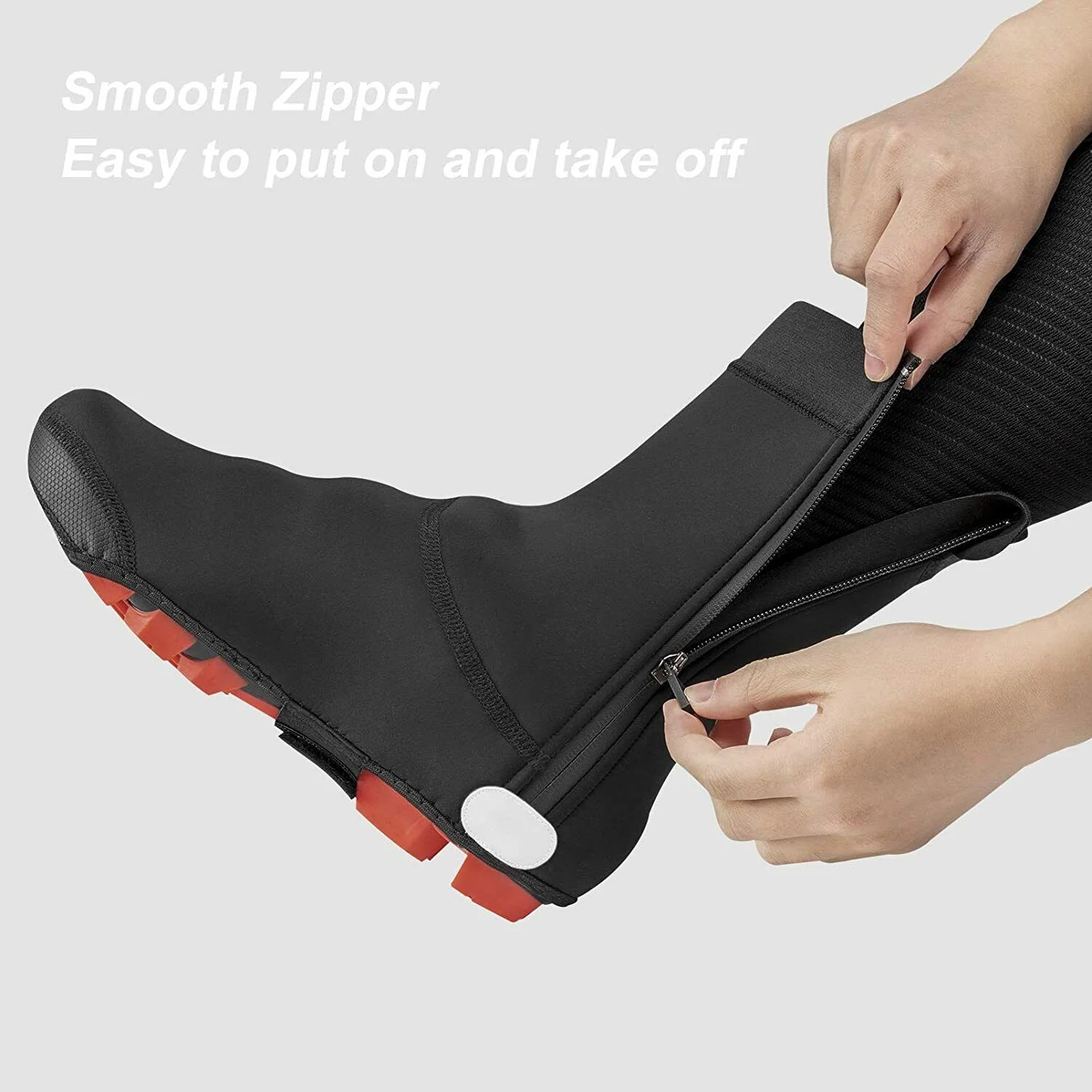 ROCKBROS Cycling Bike Shoe Cover Warm Sport Fleece Road Race Windproof Overshoes - Image 4