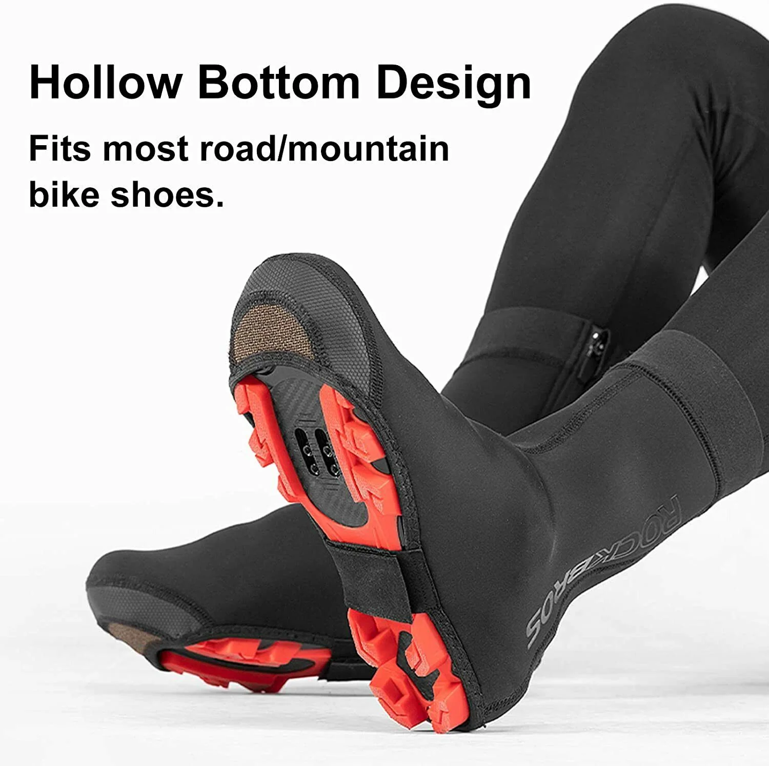 ROCKBROS Cycling Bike Shoe Cover Warm Sport Fleece Road Race Windproof Overshoes - Image 5