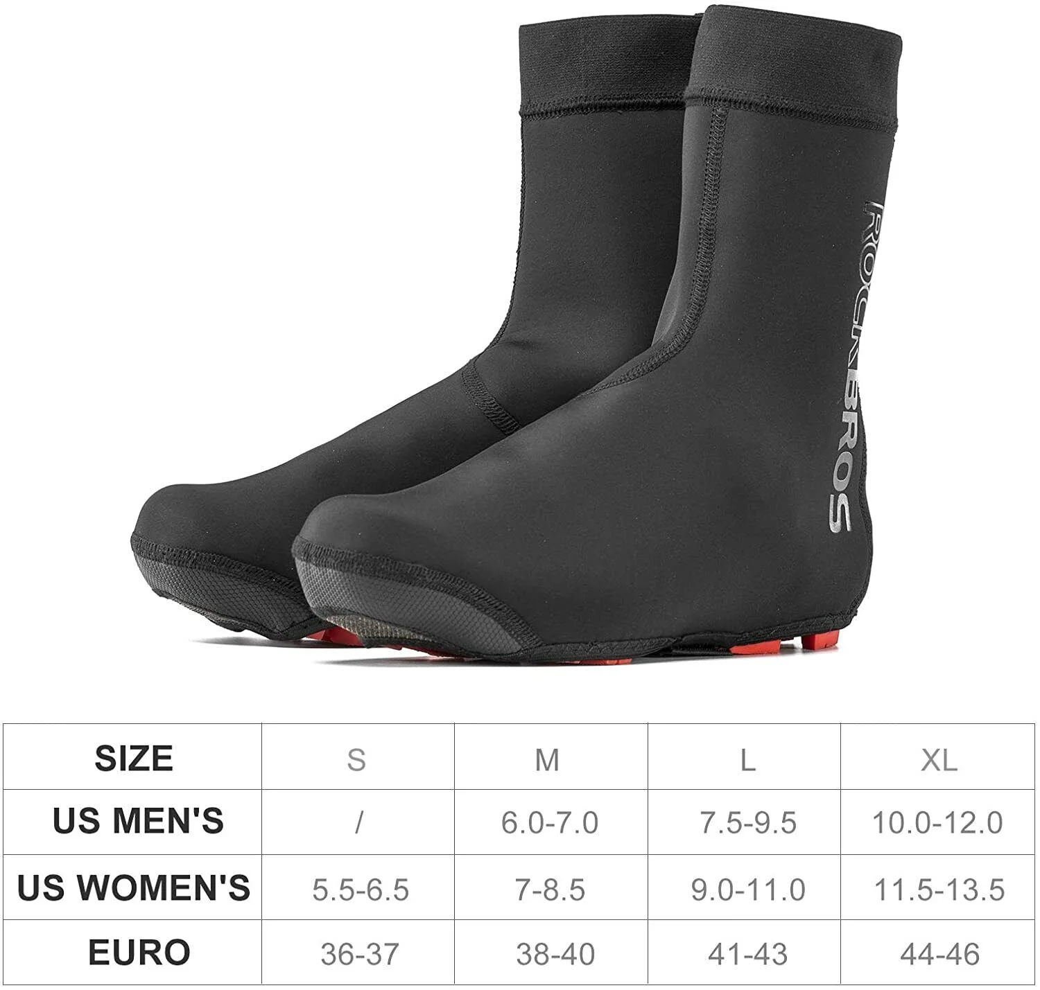 ROCKBROS Cycling Bike Shoe Cover Warm Sport Fleece Road Race Windproof Overshoes - Image 7