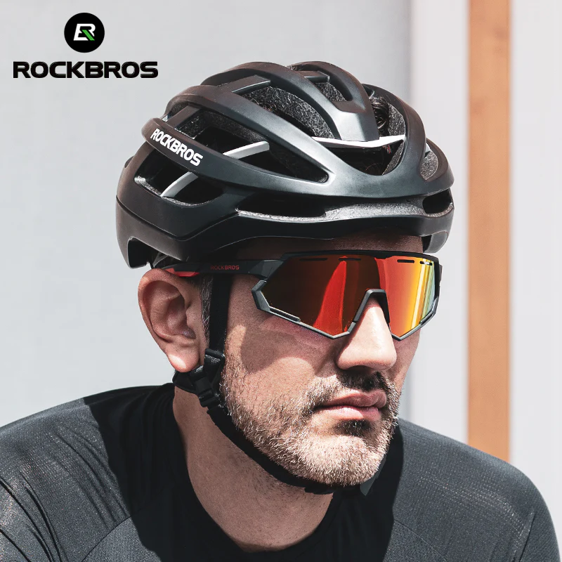 ROCKBROS Bicycle Cycling Sunglasses Polarized 2 Lens Interchangeable - Image 12