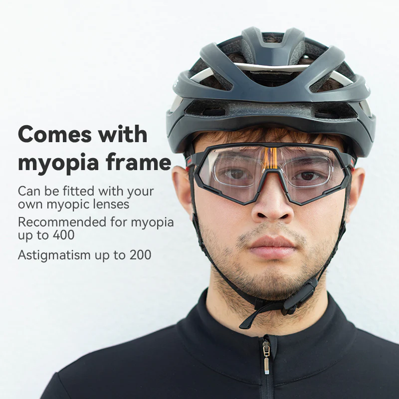 ROCKBROS Bicycle Cycling Sunglasses Polarized 2 Lens Interchangeable - Image 7