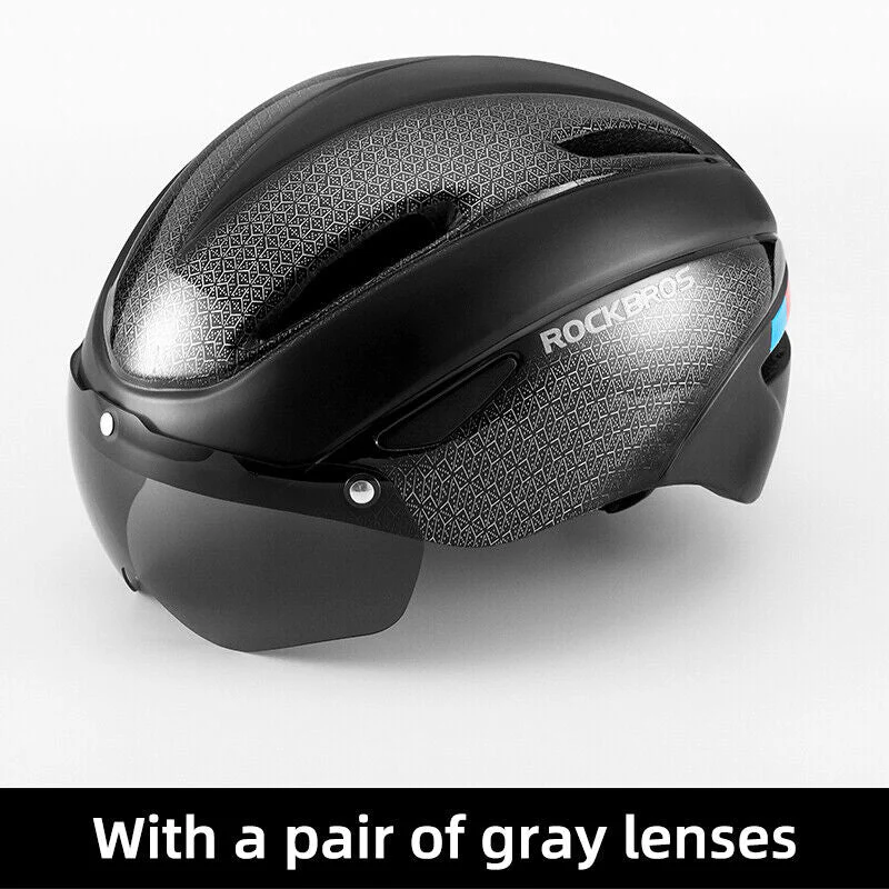 RockBros Cycling Helmet With Goggles LED Light Mountain Road Bike Bicycle Helmet - Image 4