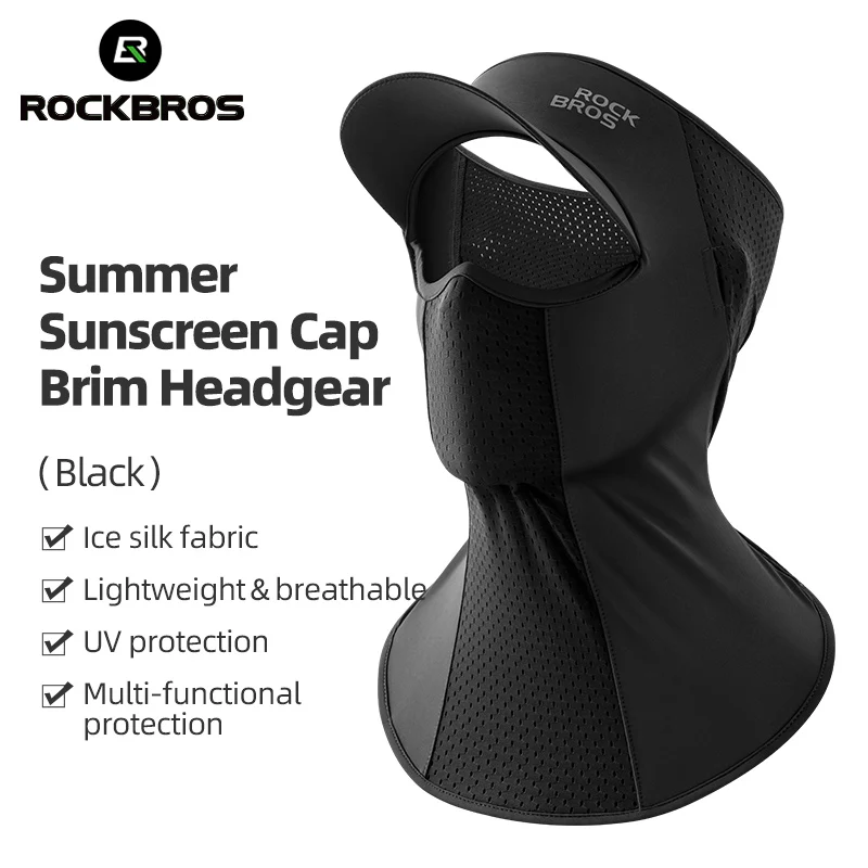 ROCKBROS Cycling Ice Silk Balaclava Face Mask Motorcycle Bicycle Sunshade Headwear Breathable - Image 2