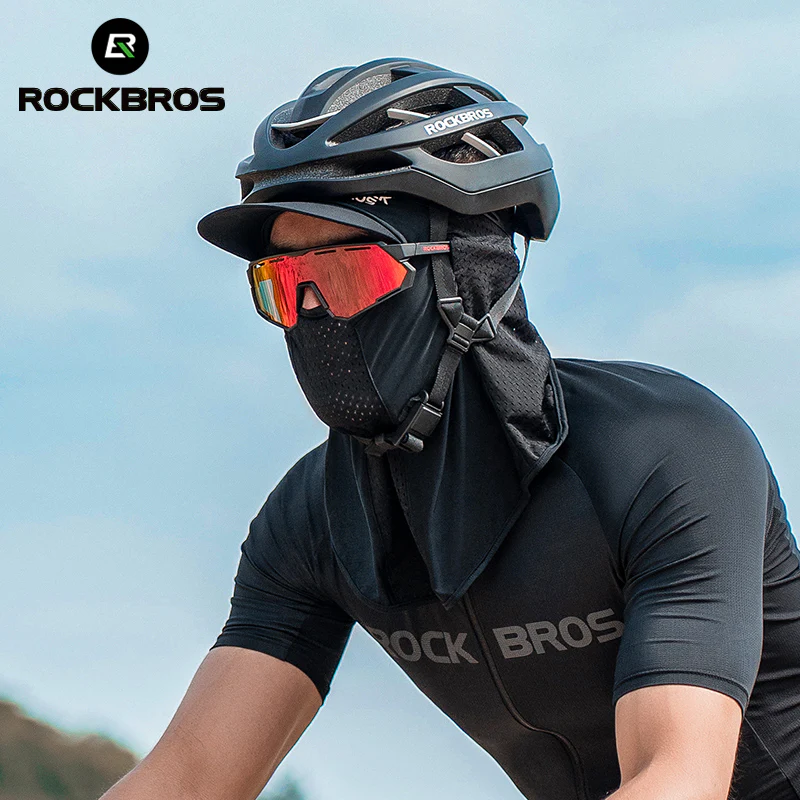 ROCKBROS Cycling Ice Silk Balaclava Face Mask Motorcycle Bicycle Sunshade Headwear Breathable - Image 6