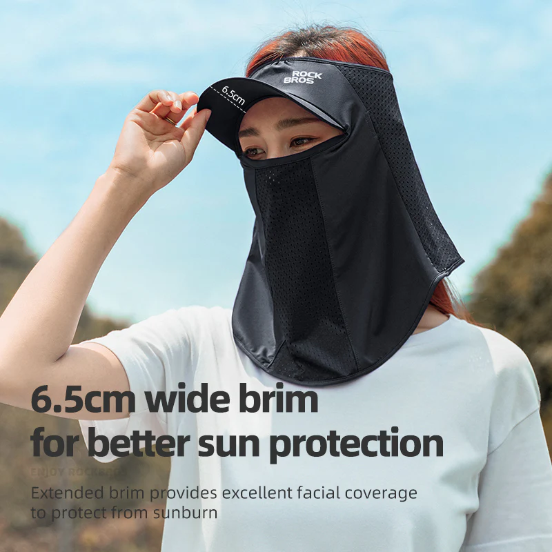 ROCKBROS Cycling Ice Silk Balaclava Face Mask Motorcycle Bicycle Sunshade Headwear Breathable - Image 7