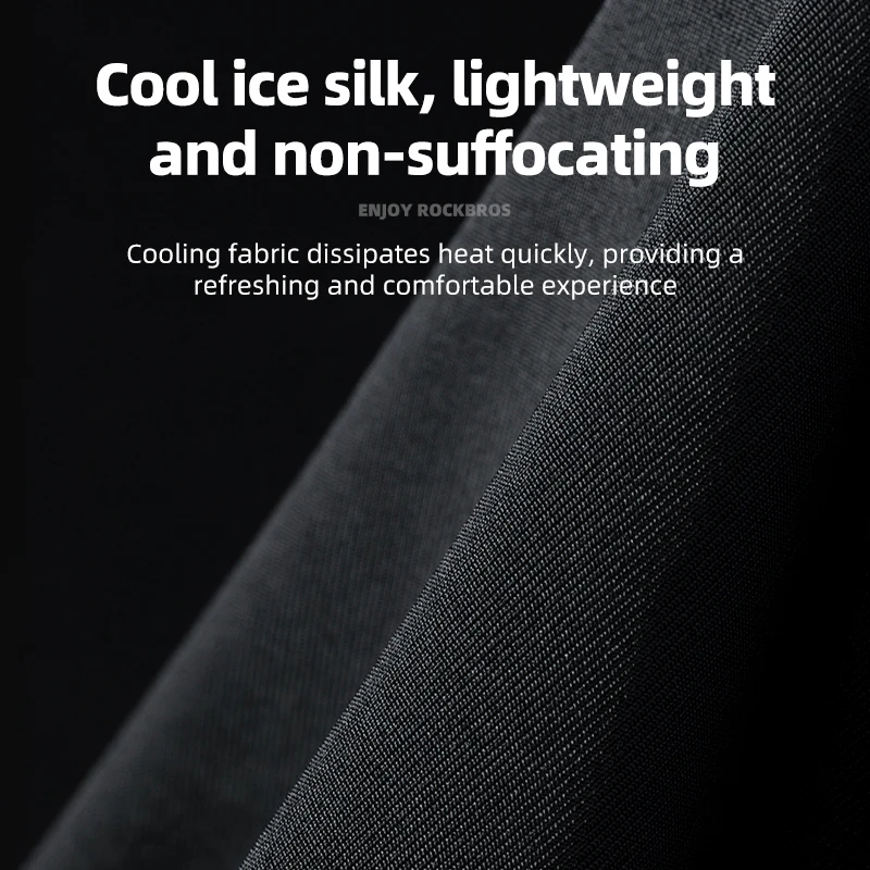ROCKBROS Cycling Ice Silk Balaclava Face Mask Motorcycle Bicycle Sunshade Headwear Breathable - Image 9