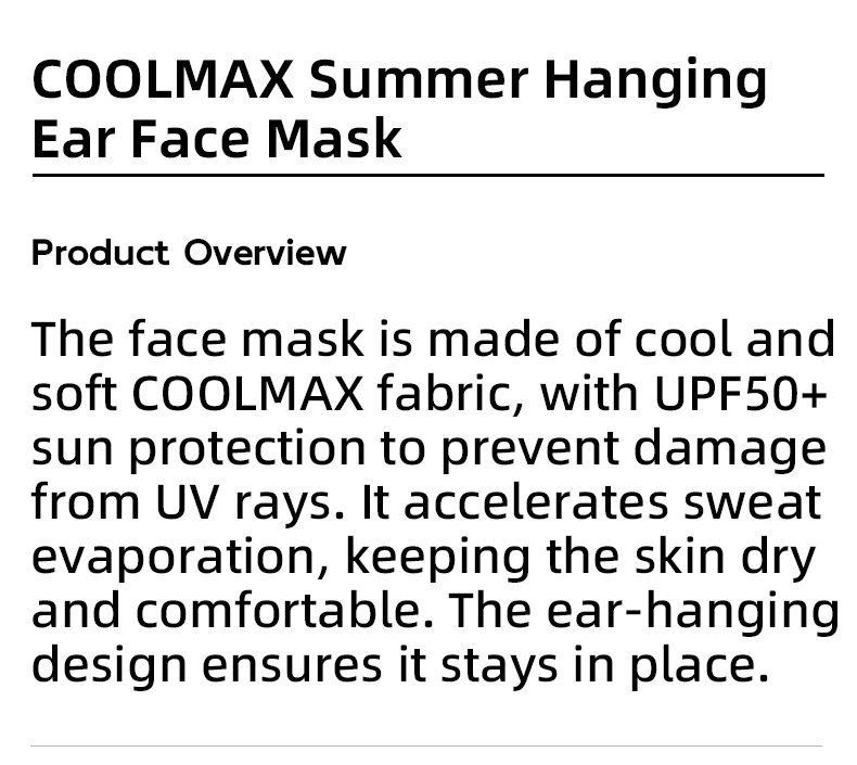 ROCKBROS Cycling Mask COOLMAX Fabric Summer Sun UV Protection Full Face Mask Balaclava Breathable Quick-drying Hiking Windproof Motorcycle Scarf - Image 11