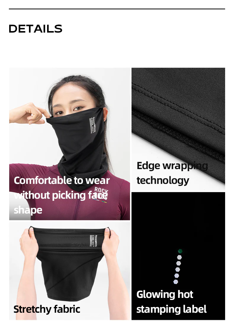 ROCKBROS Cycling Mask COOLMAX Fabric Summer Sun UV Protection Full Face Mask Balaclava Breathable Quick-drying Hiking Windproof Motorcycle Scarf - Image 14