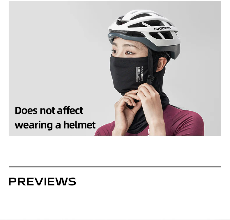 ROCKBROS Cycling Mask COOLMAX Fabric Summer Sun UV Protection Full Face Mask Balaclava Breathable Quick-drying Hiking Windproof Motorcycle Scarf - Image 15