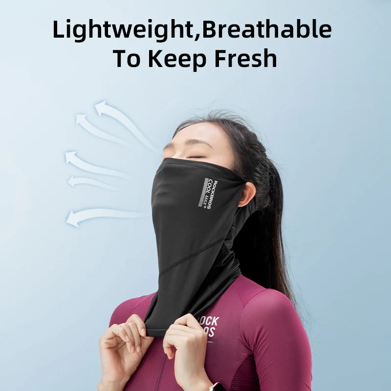 ROCKBROS Cycling Mask COOLMAX Fabric Summer Sun UV Protection Full Face Mask Balaclava Breathable Quick-drying Hiking Windproof Motorcycle Scarf - Image 4