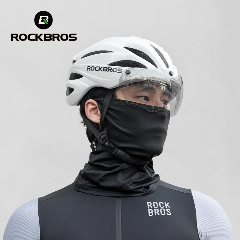 ROCKBROS Cycling Mask COOLMAX Fabric Summer Sun UV Protection Full Face Mask Balaclava Breathable Quick-drying Hiking Windproof Motorcycle Scarf - Image 5