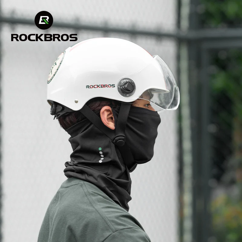 ROCKBROS Cycling Mask COOLMAX Fabric Summer Sun UV Protection Full Face Mask Balaclava Breathable Quick-drying Hiking Windproof Motorcycle Scarf - Image 7