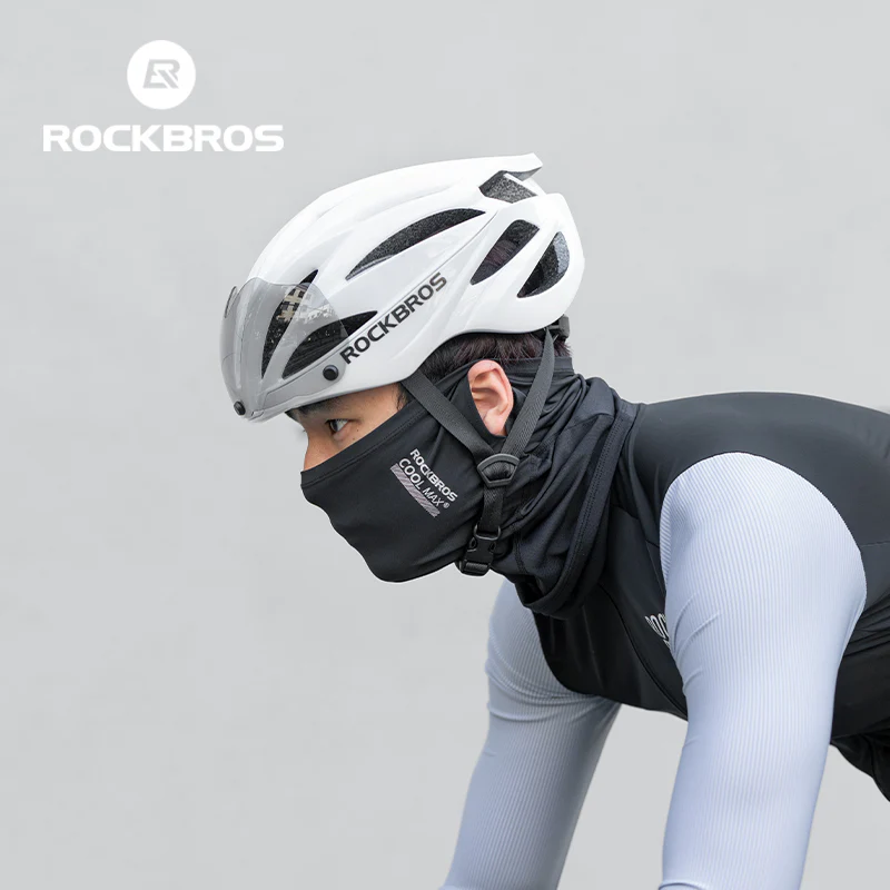 ROCKBROS Cycling Mask COOLMAX Fabric Summer Sun UV Protection Full Face Mask Balaclava Breathable Quick-drying Hiking Windproof Motorcycle Scarf - Image 8