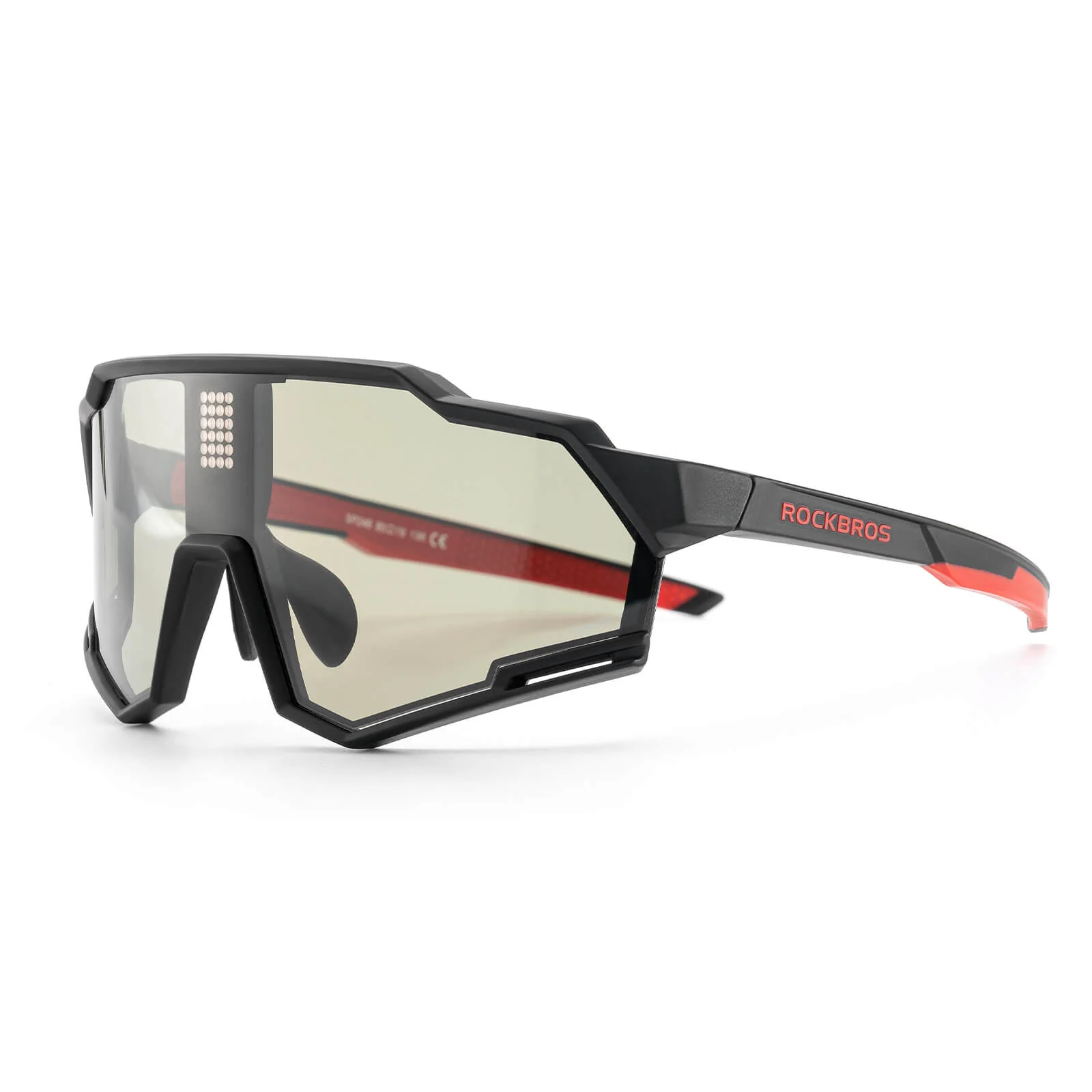 ROCKBROS Cycling Photochromic Electronic Colour Changing Sunglasses Clear