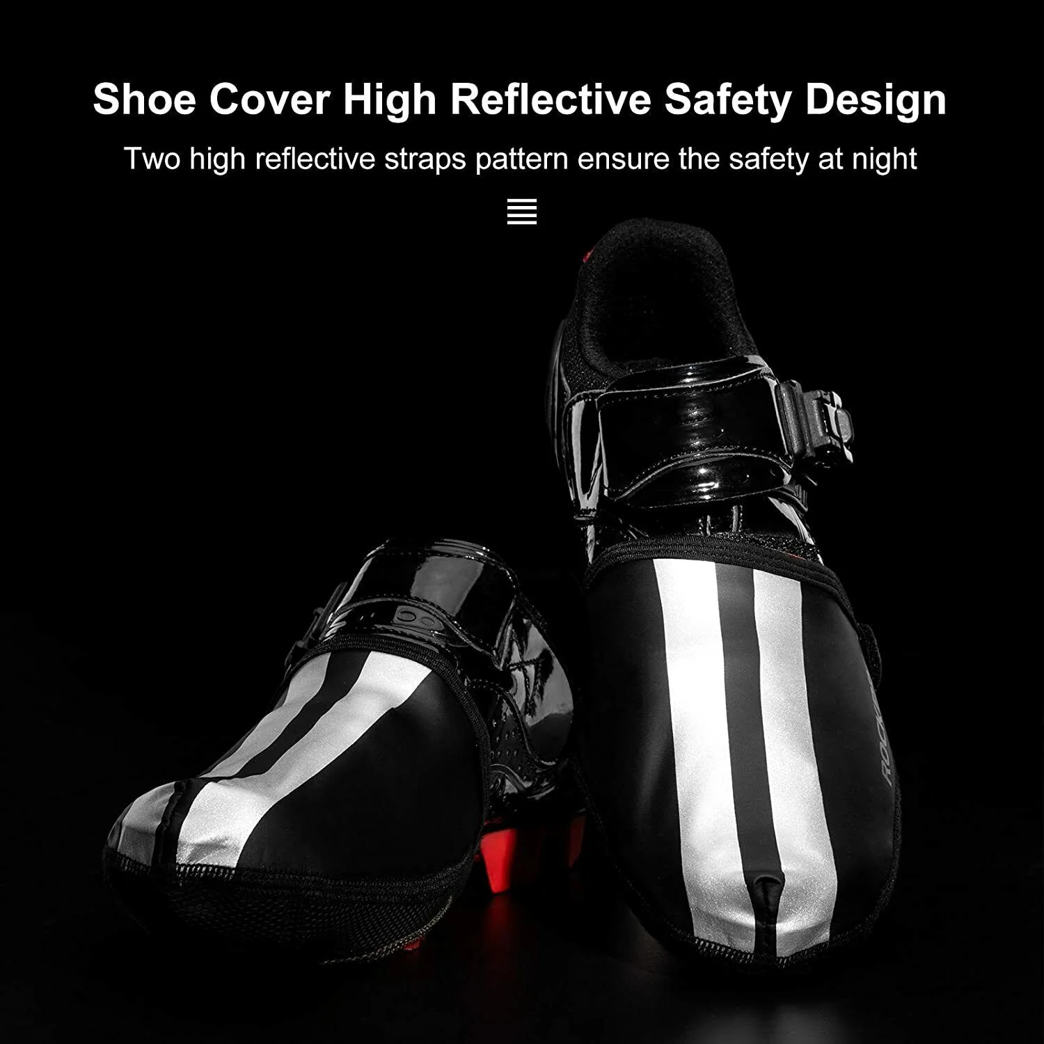 ROCKBROS Cycling Shoe Covers Thermal Toe Cover Warmers Waterproof Bike Overshoes - Image 5