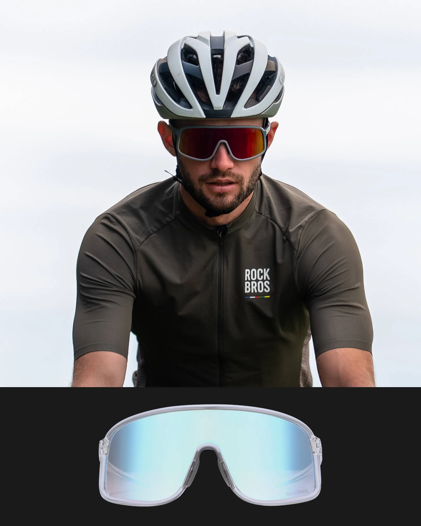 ROCKBROS Cycling Sunglasses Photochromic Sports Glasses UV400 - Image 12