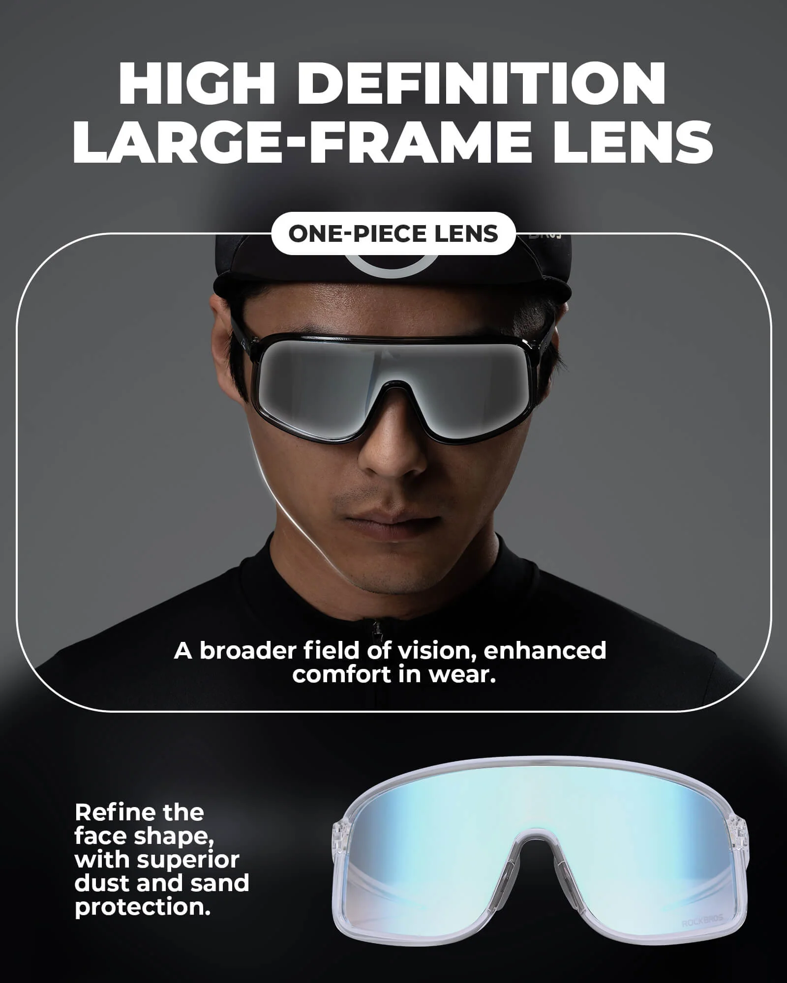 ROCKBROS Cycling Sunglasses Photochromic Sports Glasses UV400 - Image 48