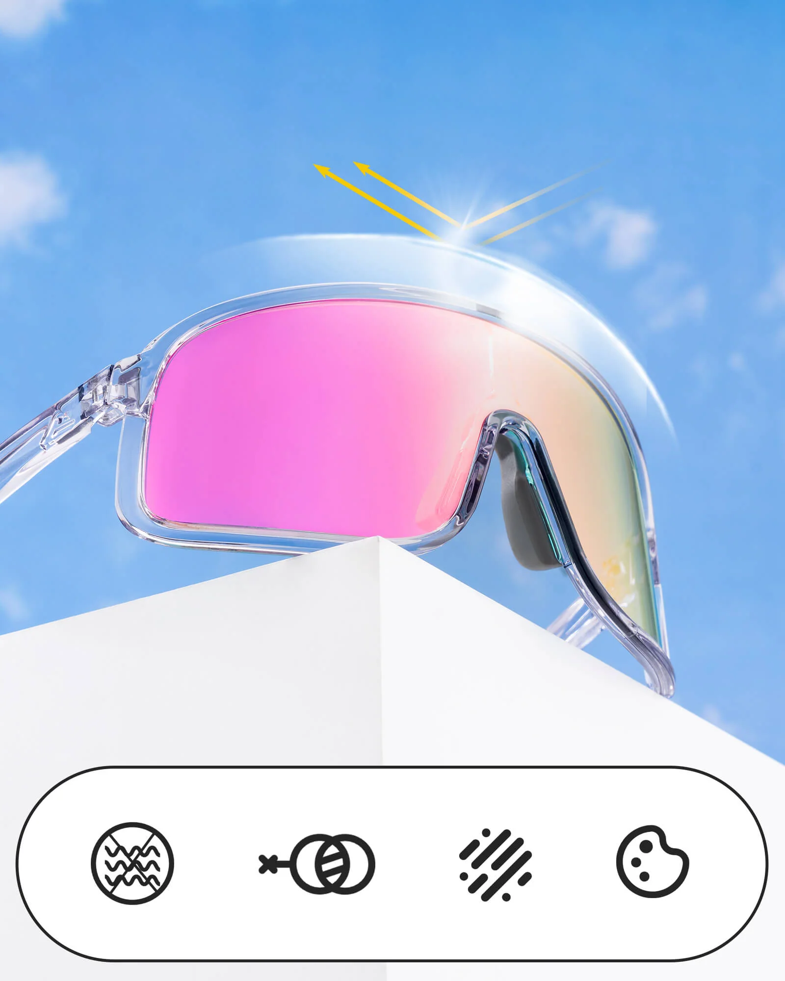 ROCKBROS Cycling Sunglasses Photochromic Sports Glasses UV400 - Image 53