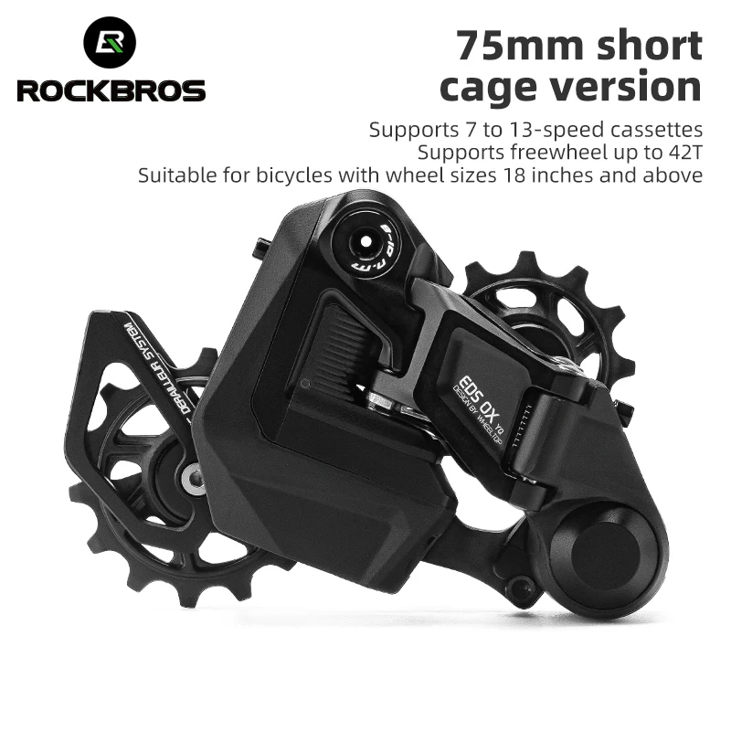 ROCKBROS EDS OX Electronic Bicycle Bike Rear Derailleur Long/Short Cage Black - Image 22