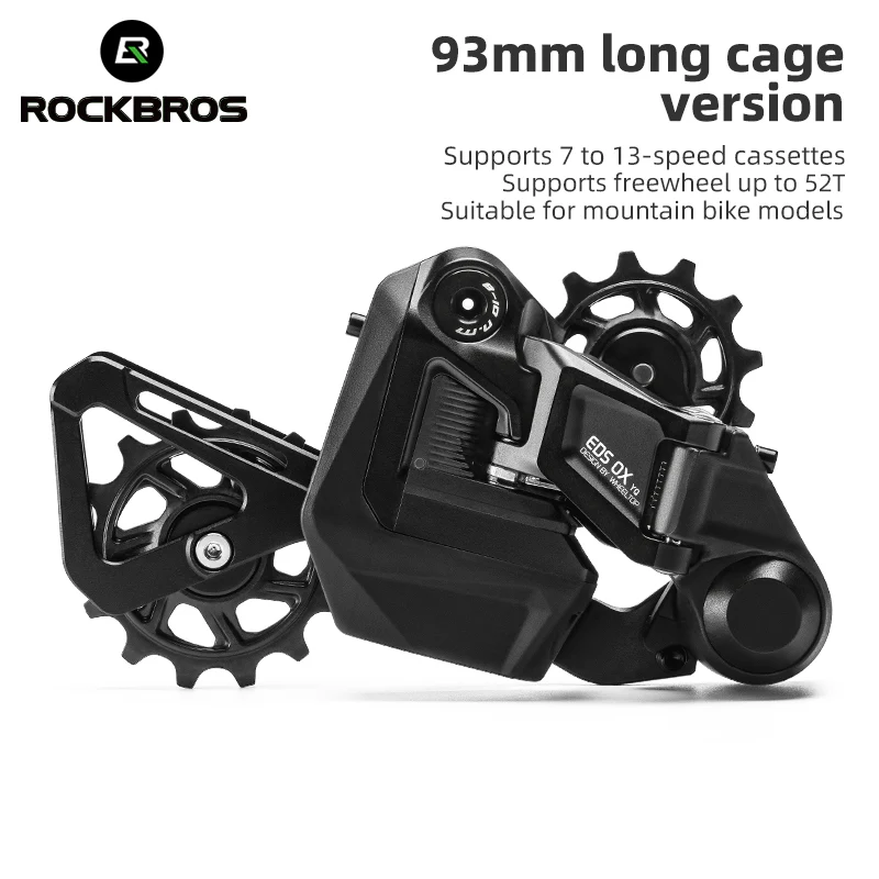 ROCKBROS EDS OX Electronic Bicycle Bike Rear Derailleur Long/Short Cage Black - Image 4