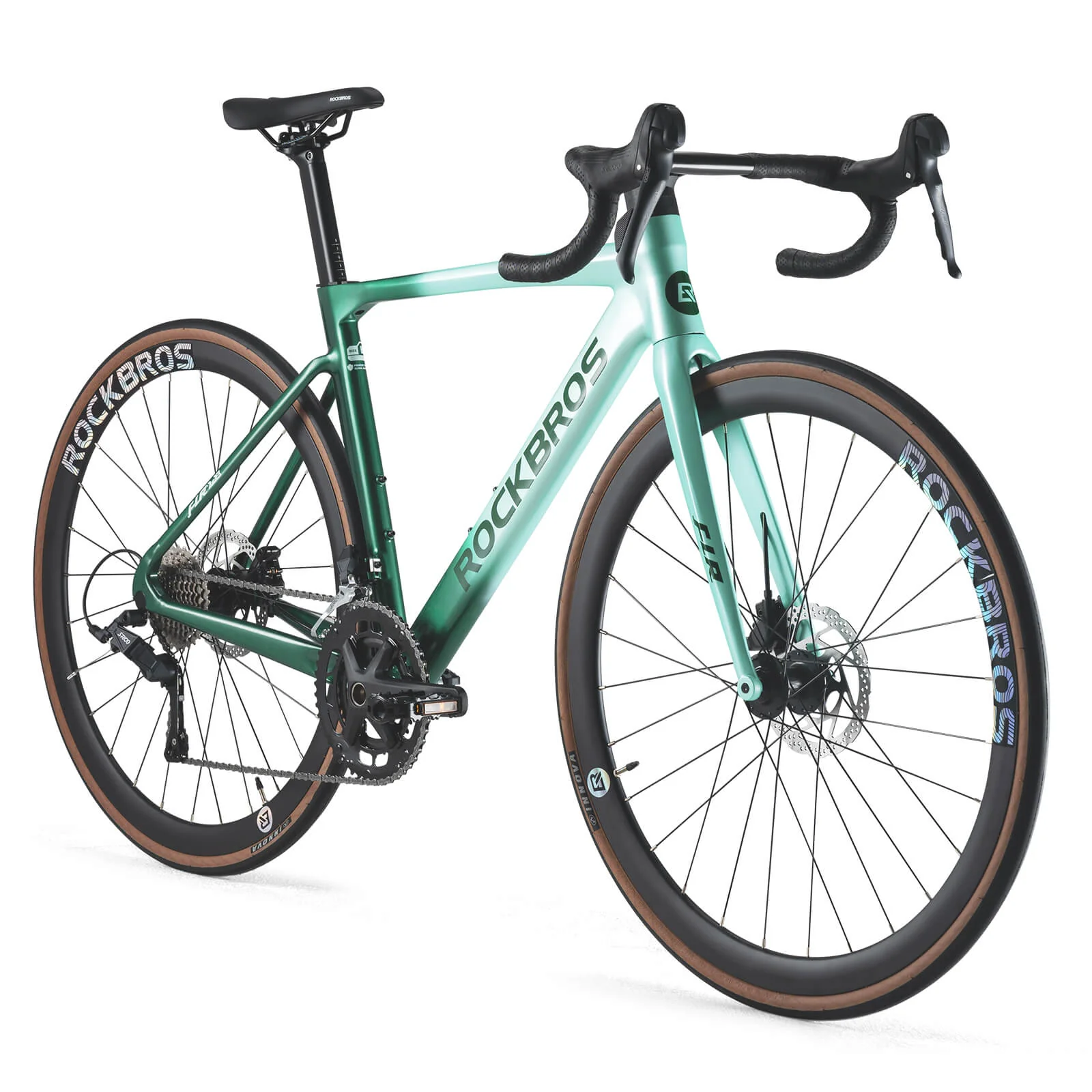 ROCKBROS FLR-W3 700C Road Bike Green Gradient - Image 2