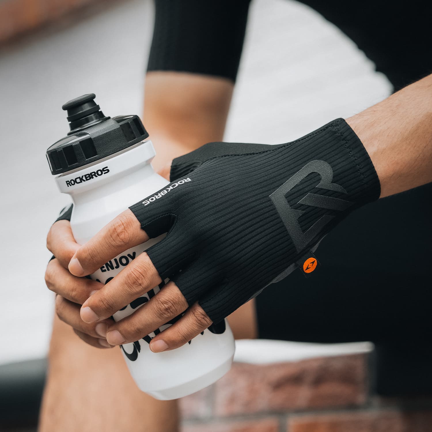 ROCKBROS Gel-Padded Half-Finger Cycling Gloves with Elastic Interface - Image 8