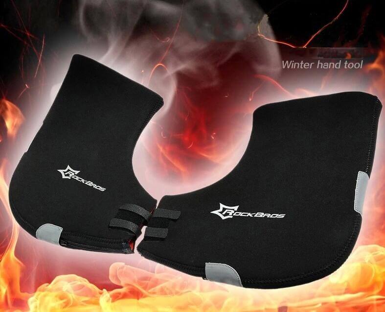 ROCKBROS Handlebar Mittens - Cold Weather Windproof Road Bike Bar Covers - Image 4