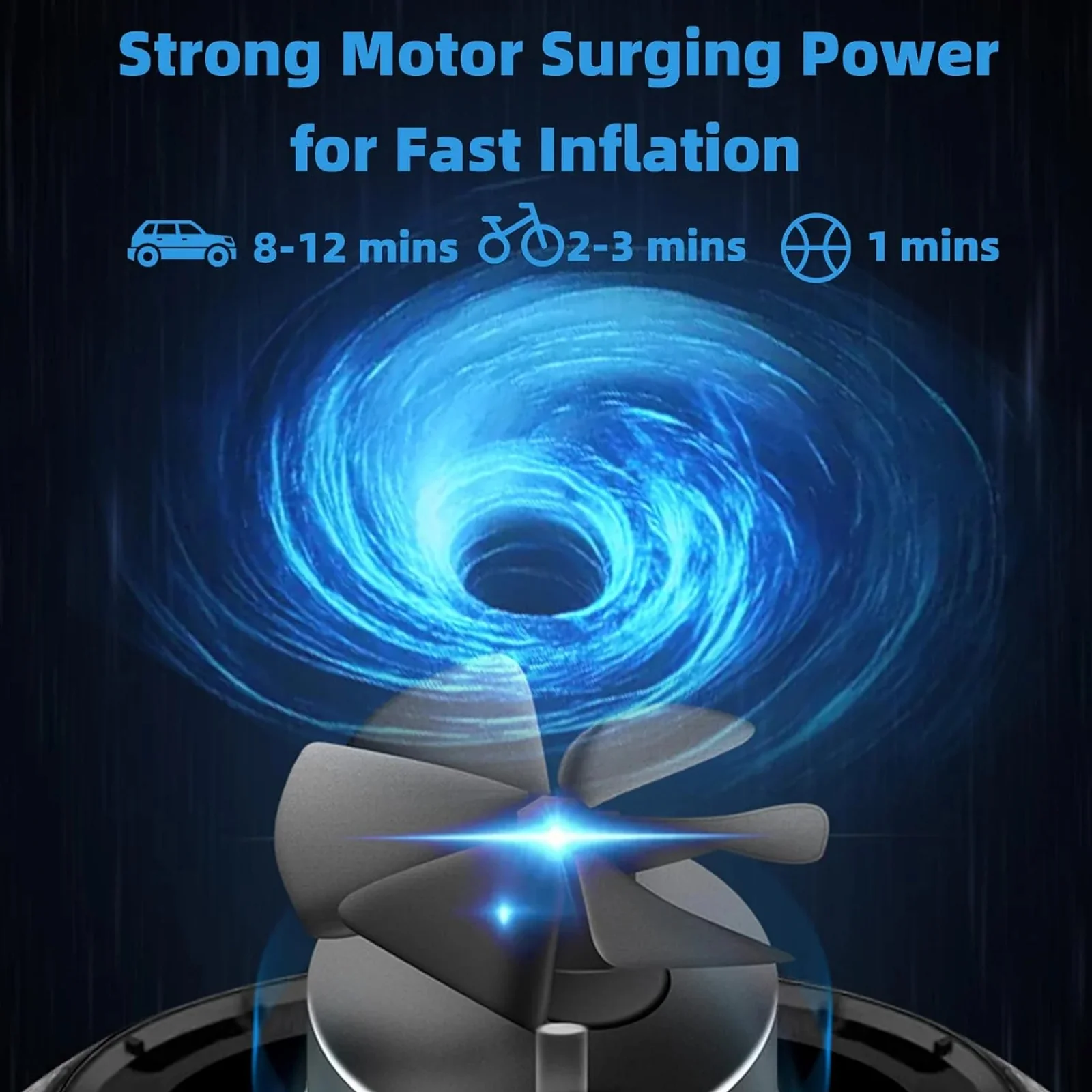 Electric Bike Pump 150PSI Night-Ready LED Light A10 - Image 3