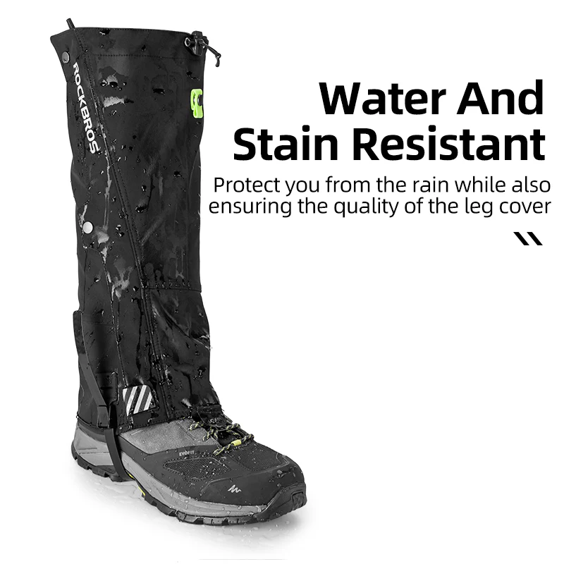 ROCKBROS Leg Warmer Breathable Reflective Outdoor Cycling Sports Boot Cover - Image 5