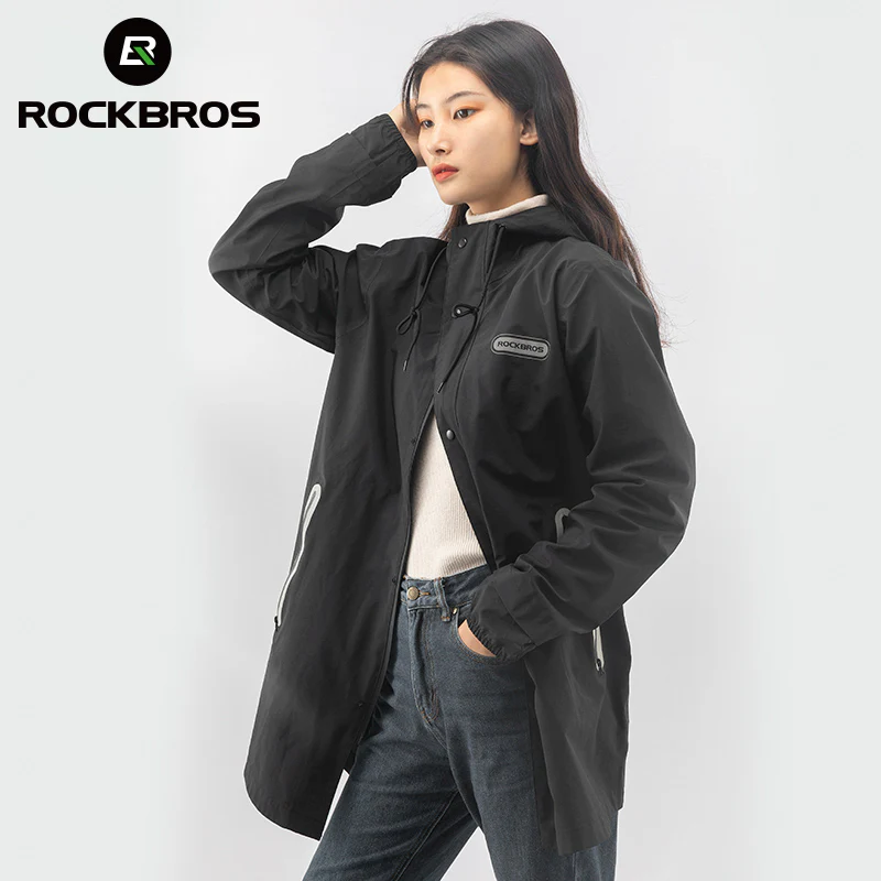 ROCKBROS Long Waterproof Bicycle Raincoat - Image 3