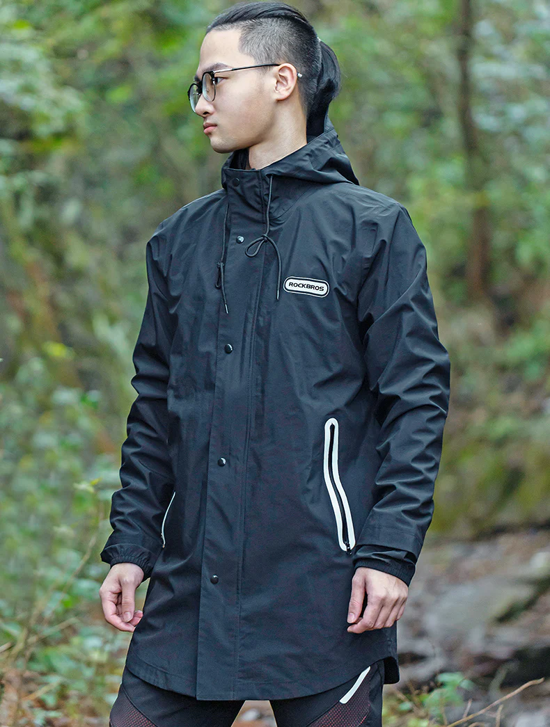 ROCKBROS Long Waterproof Bicycle Raincoat - Image 4