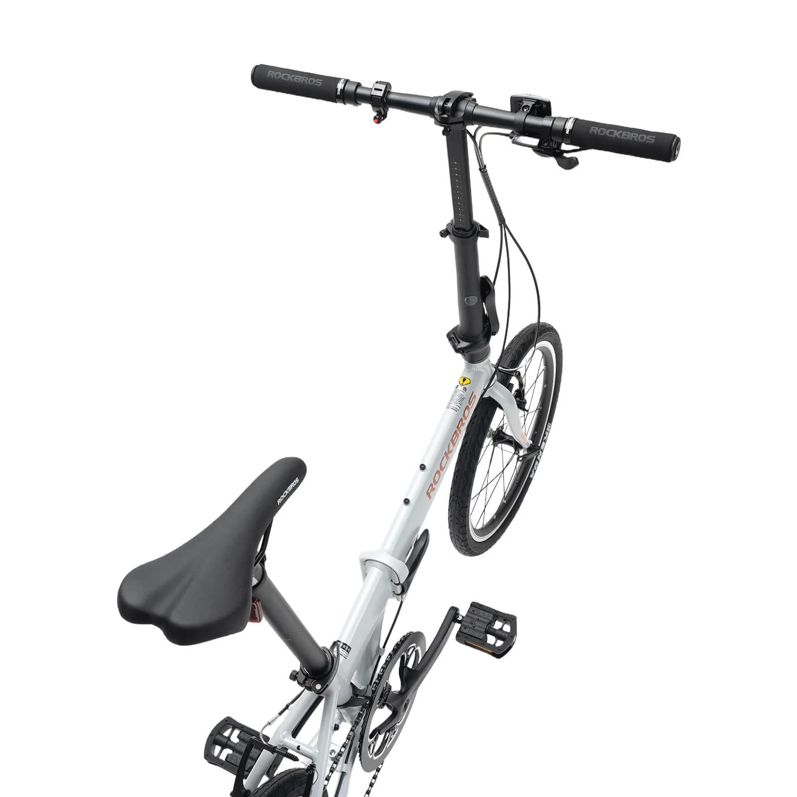 ROCKBROS MBS 20 Inch Folding Bike Aluminum Alloy 8 Speed 11-32T Cassette V Brake - Image 10