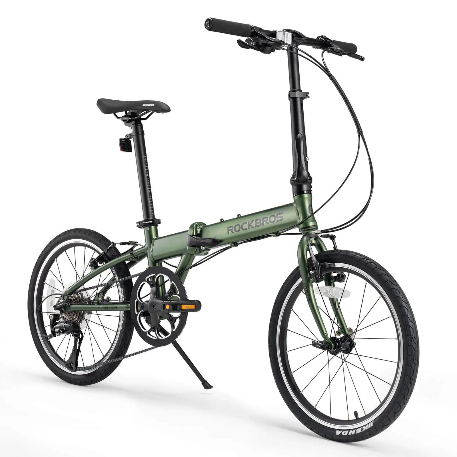ROCKBROS MBS 20 Inch Folding Bike Aluminum Alloy 8 Speed 11-32T Cassette V Brake - Image 16