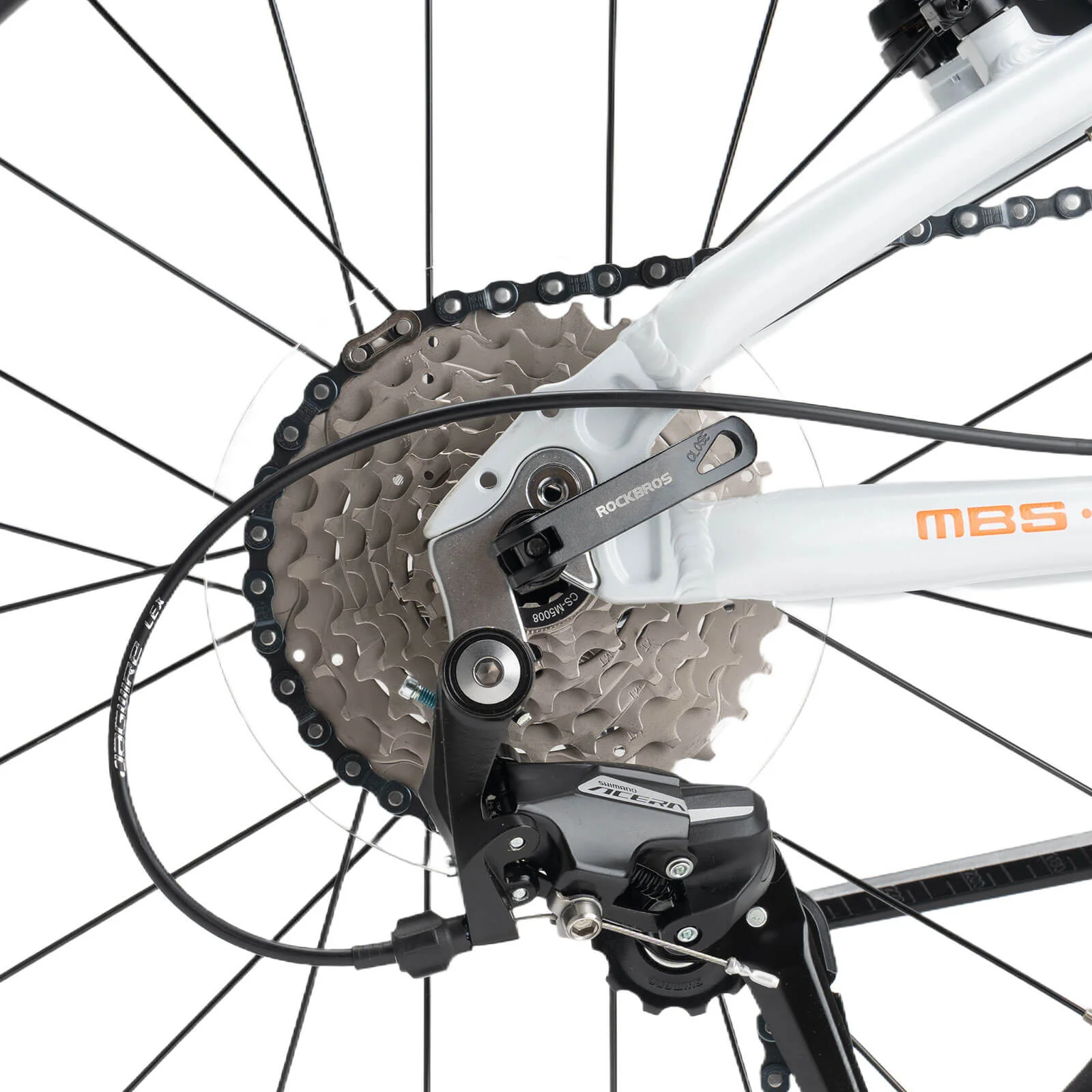 ROCKBROS MBS 20 Inch Folding Bike Aluminum Alloy 8 Speed 11-32T Cassette V Brake - Image 6