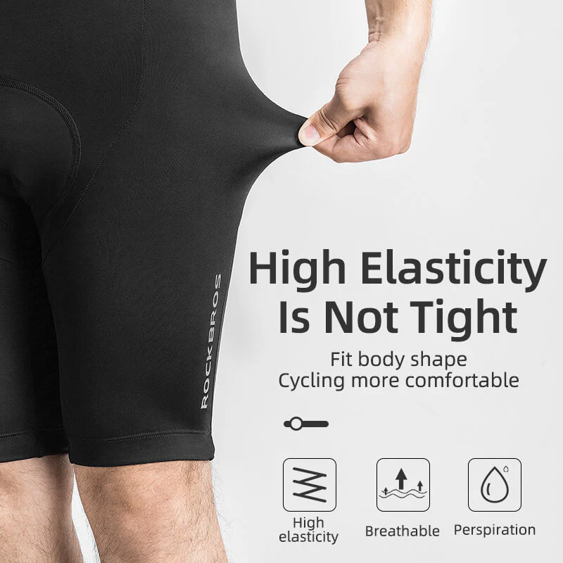 ROCKBROS Men's Cycling Bib Shorts with 3D Padding - Image 3