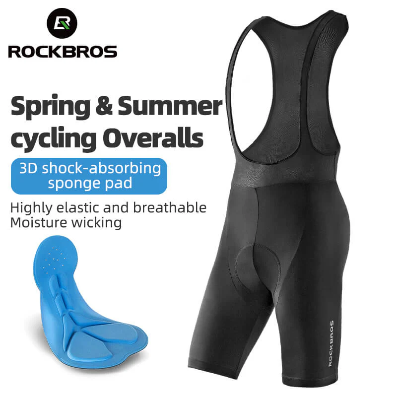 ROCKBROS Men's Cycling Bib Shorts with 3D Padding - Image 5